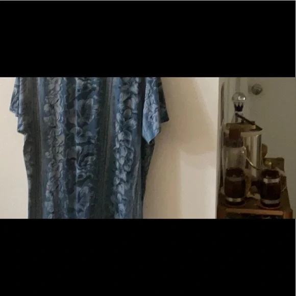 RRL Ralph Lauren Indigo Floral Button Down Shirt